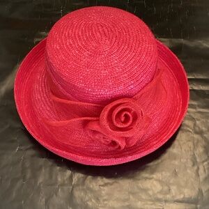Elegant Red Women's Hat